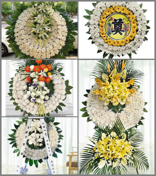 广东梅州市五华县岐岭镇龙水村花圈速递